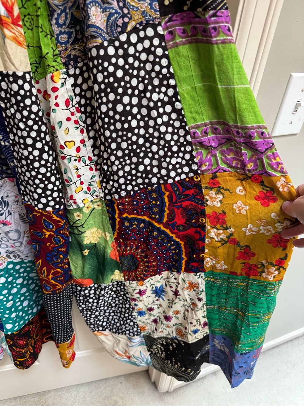 Kathmandu Multicolor Patchwork Wide-Leg Pants - Picture 7 of 10